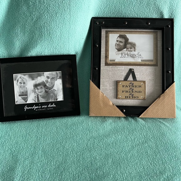 14k Gold plated #1Dad Pendant Charm & Happy Father’s Day & Grandpa photo Frames - Picture 5 of 5